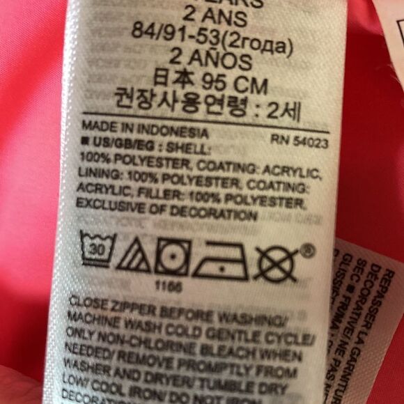 GAP Leopard Print Pink Accented Toddler Puffer Vest Size 2T - Picture 8 of 8